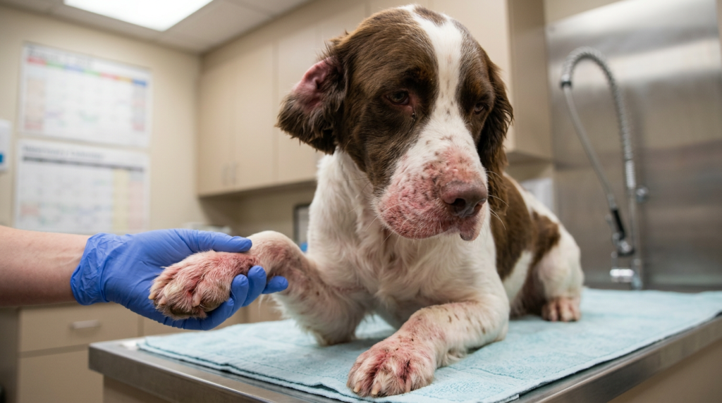 Dog skin inflammation treatment