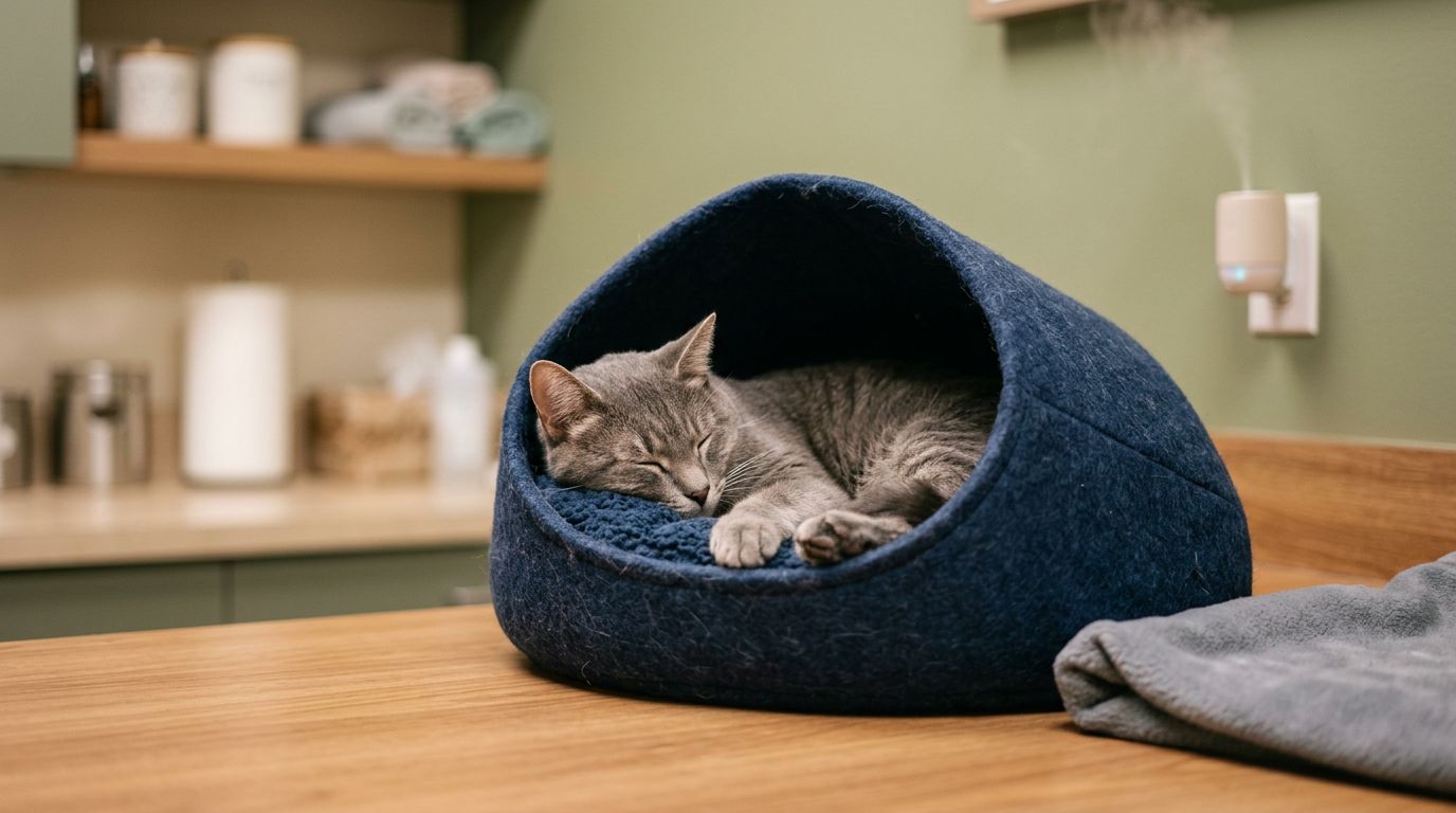 Fear-free feline comfort during veterinary care